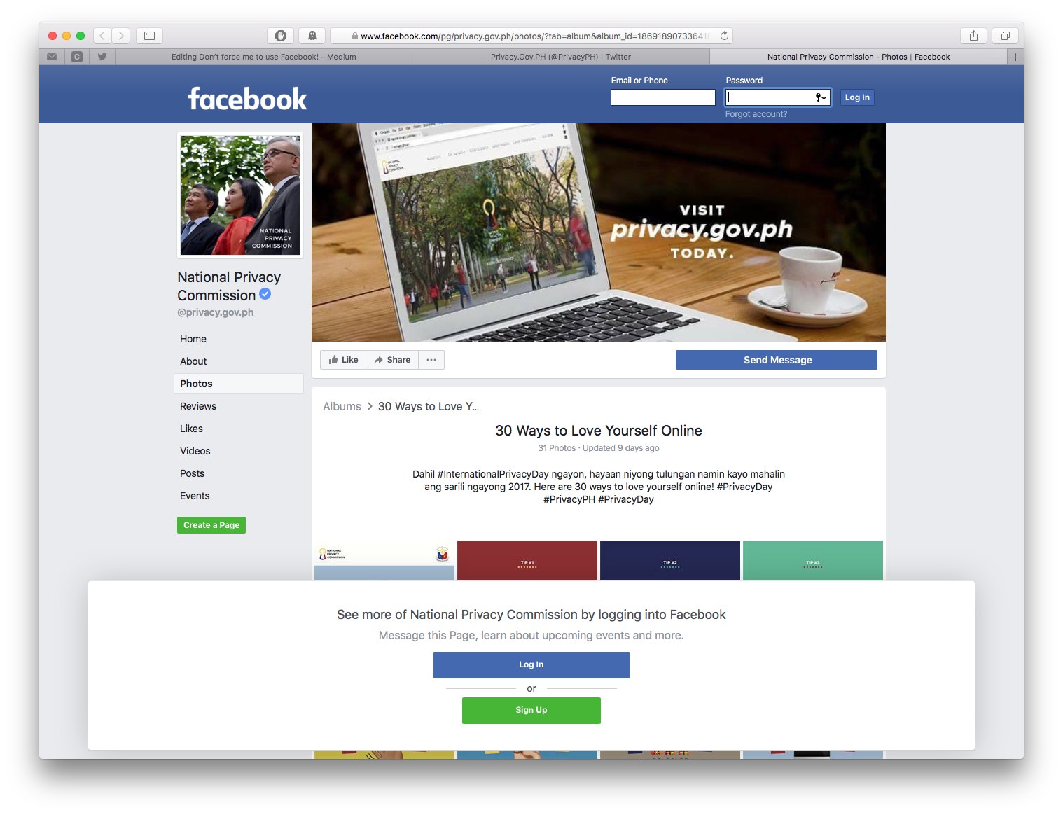 Facebook sharing information with third parties